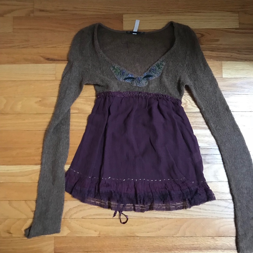 Free people babydoll sweater